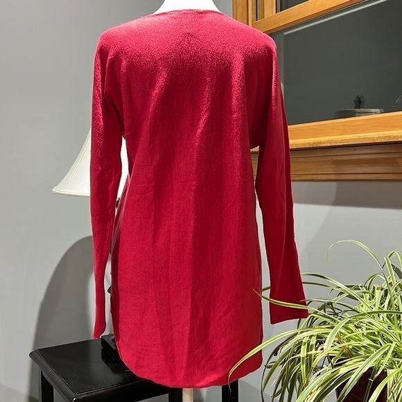 INC International Concepts Pink Long Sleeve Wool Sweater - Woman’s Size Medium - Picture 3 of 4
